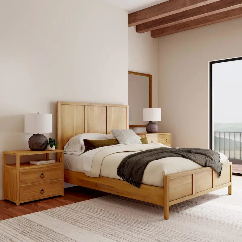 Lark Queen Size Panel Bed