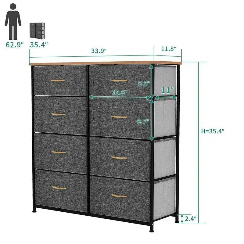 Commode de rangement avec