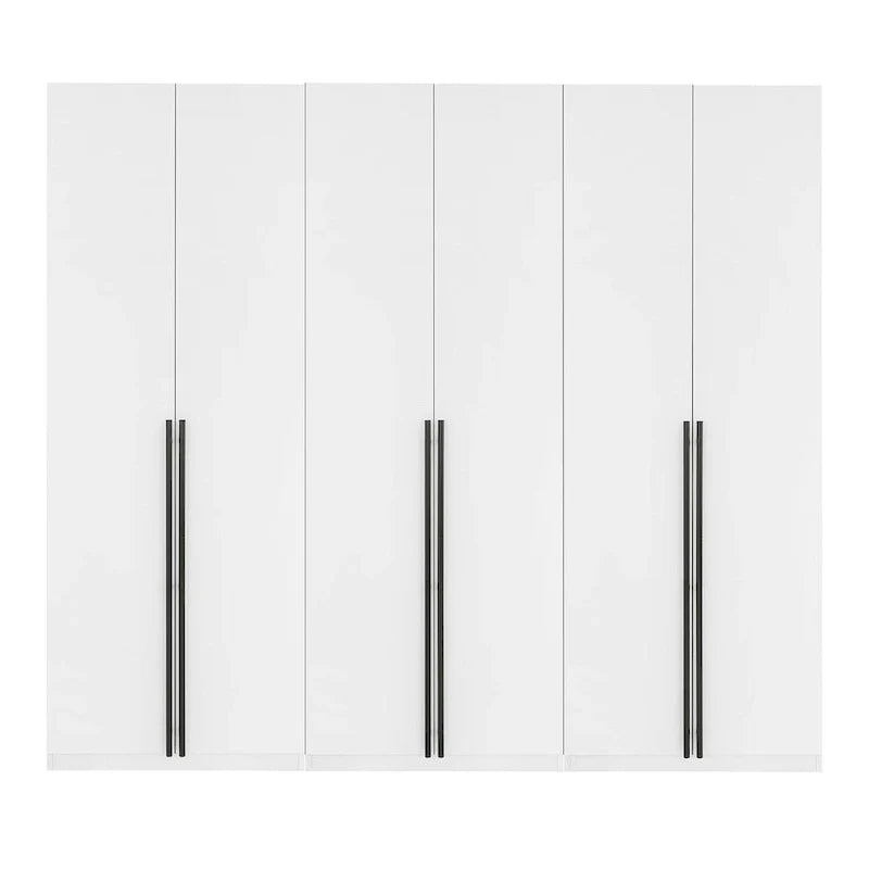 Manhattan Comfort Lee Modern 3.0 Ensemble de 3 armoires de rangement autoportantes