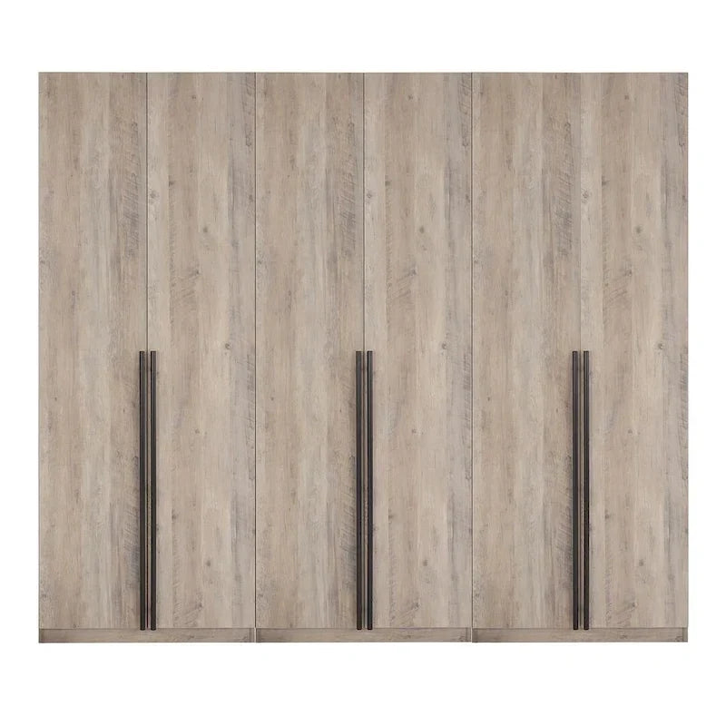 Manhattan Comfort Lee Modern 3.0 Ensemble de 3 armoires de rangement autoportantes