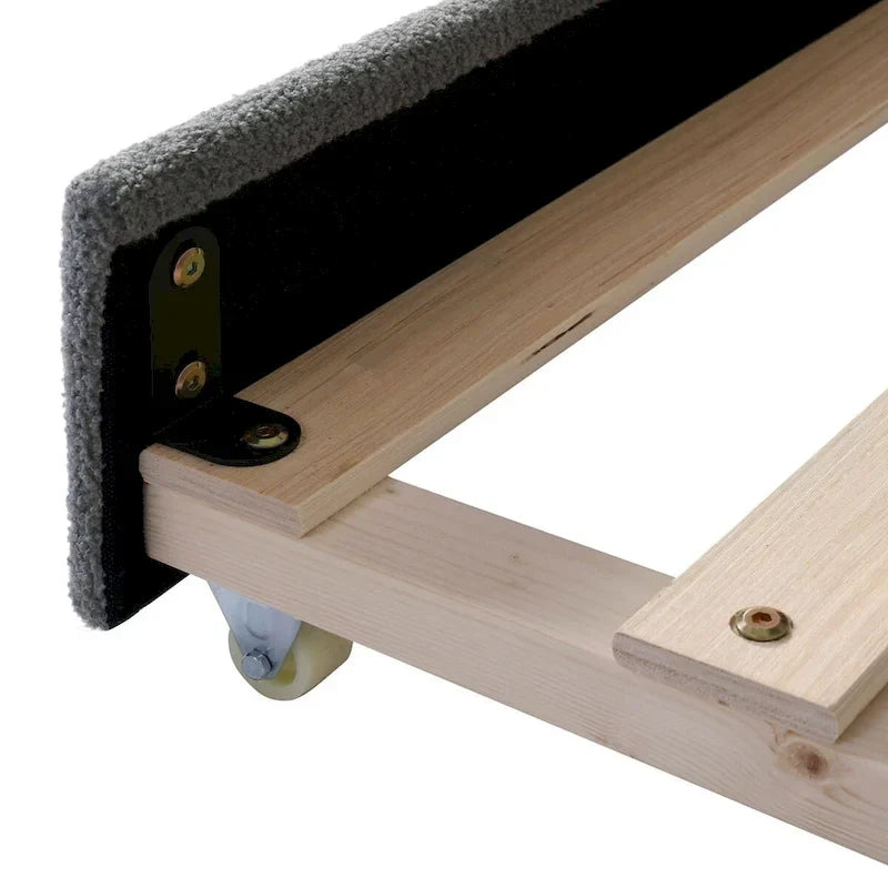 Lit de repos en molleton Teddy pour jumeaux avec accoudoirs de rangement et lit gigogne