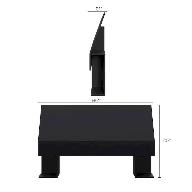 Testata del letto con vano contenitore