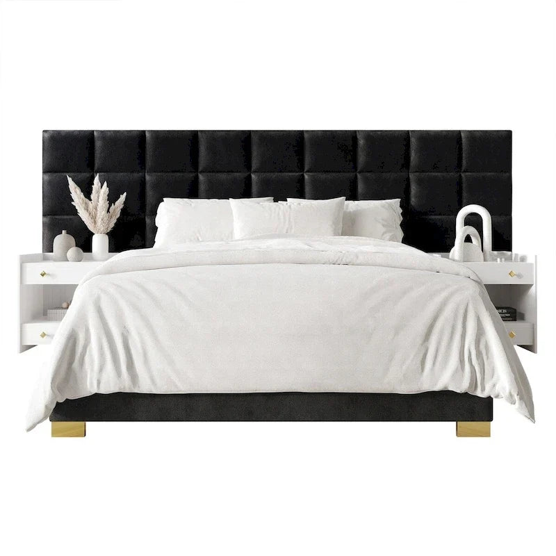 Ensemble de chambre à coucher CraftPorch avec panneaux muraux de style milieu du siècle