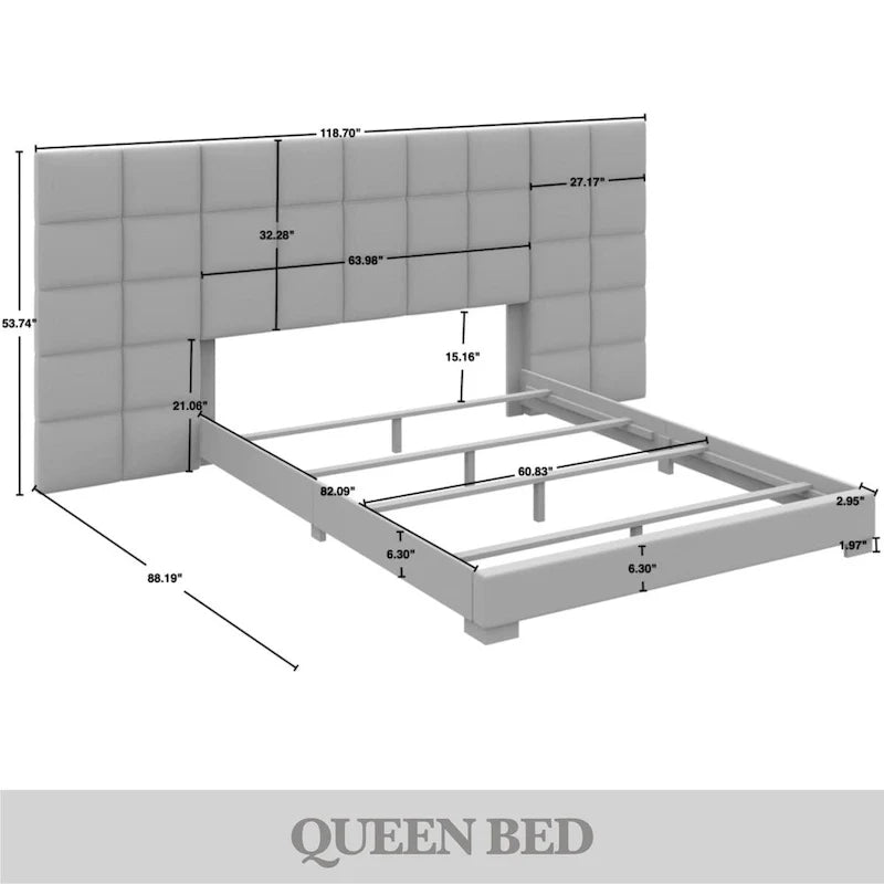 Ensemble de chambre à coucher CraftPorch avec panneaux muraux de style milieu du siècle