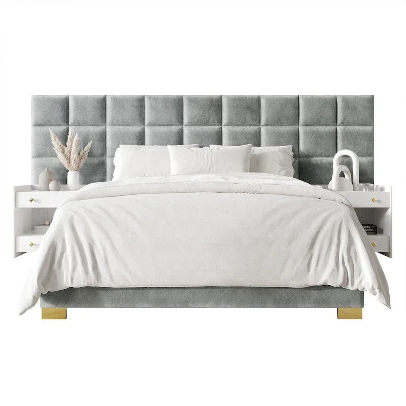 Ensemble de chambre à coucher CraftPorch avec panneaux muraux de style milieu du siècle
