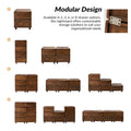 Table de chevet à tiroirs Greg Transitional 2 avec plusieurs configurations par HULALA HOME