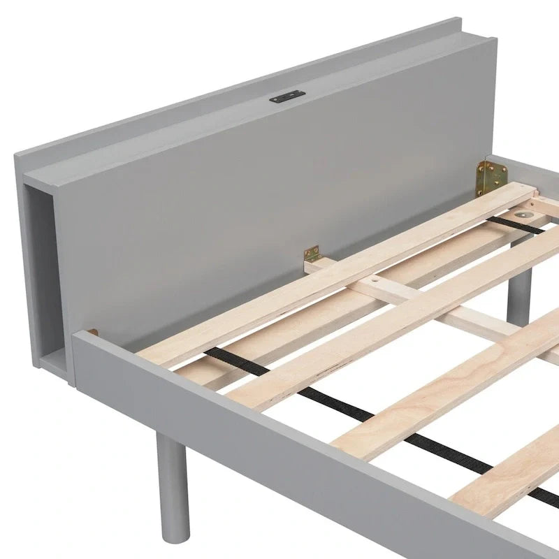 Lit plateforme au design moderne avec port USB intégré