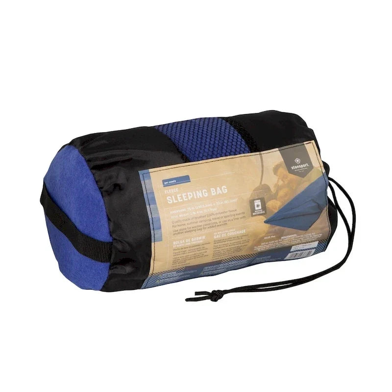 Sacco a pelo in pile Stansport - Blu