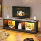 Mobile porta TV in truciolato con ripiani in vetro 47A x 140L x 35P cm