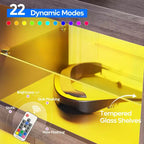 Mobile porta TV in truciolato con ripiani in vetro 47A x 140L x 35P cm
