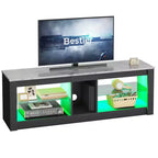 Mobile porta TV in truciolato con ripiani in vetro 47A x 140L x 35P cm