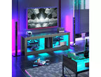 Mobile porta TV in truciolato con ripiani in vetro 47A x 140L x 35P cm