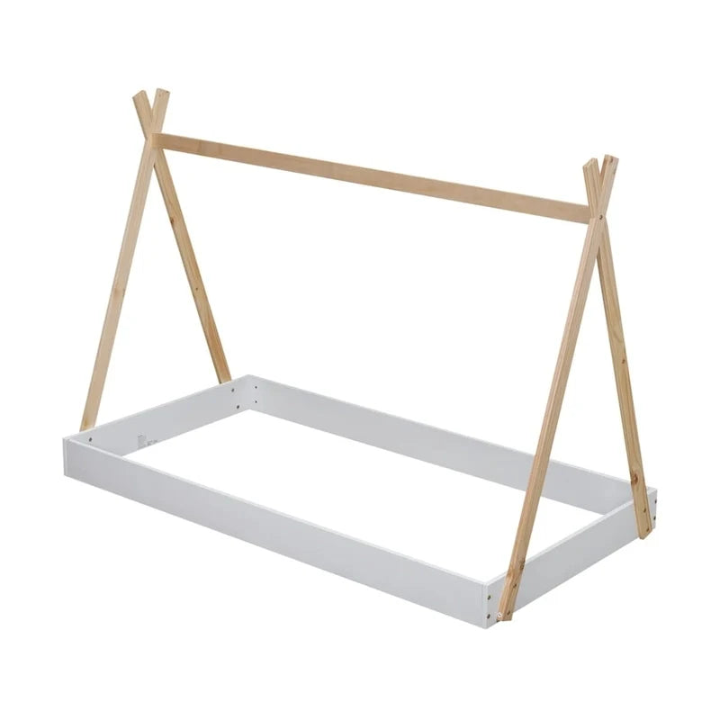 Lit de sol de tente avec structure triangulaire