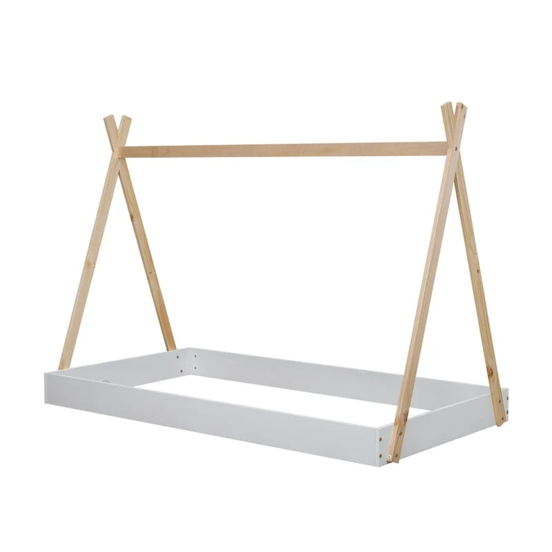Lit de sol de tente avec structure triangulaire