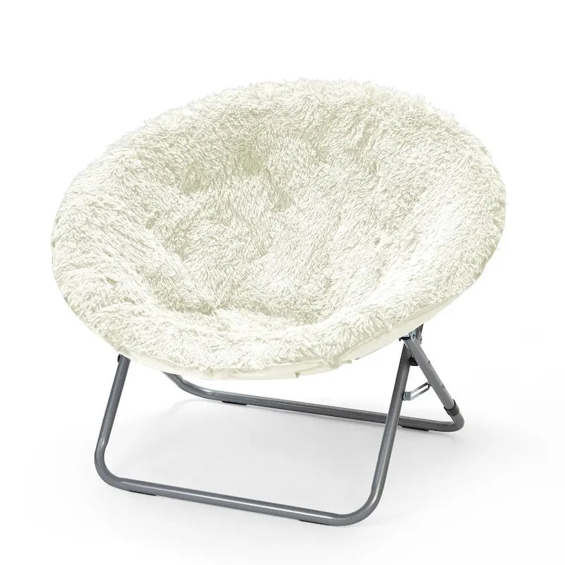 Mongolian Oversized Faux Fur Moonchair