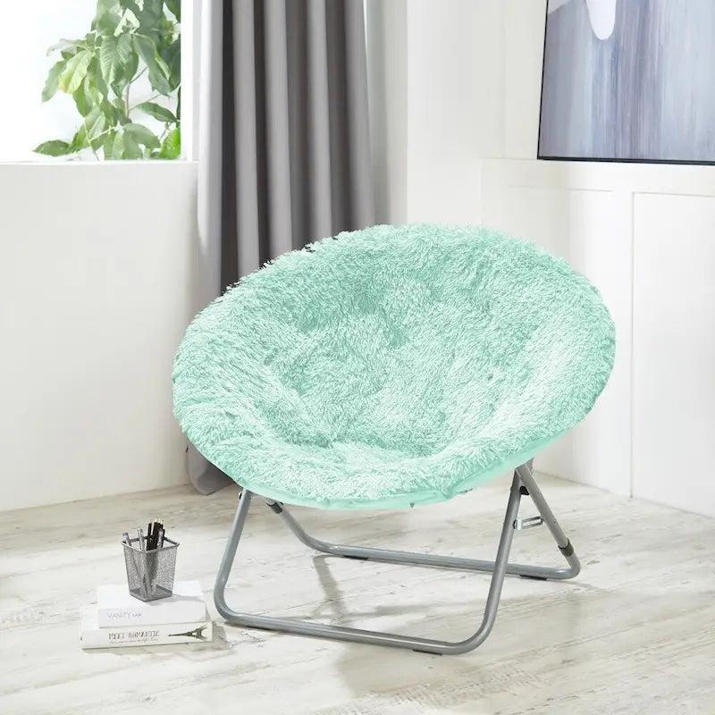 Mongolian Oversized Faux Fur Moonchair