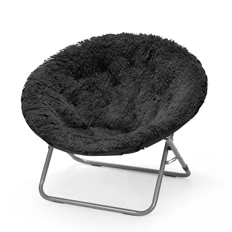 Mongolian Oversized Faux Fur Moonchair