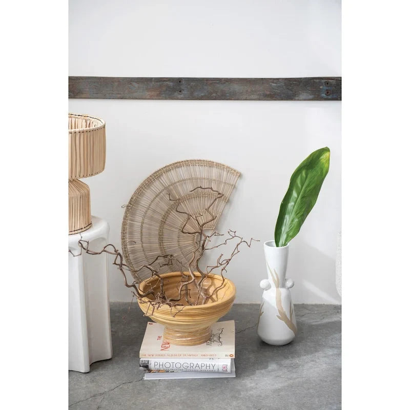Sculpted Stoneware Stool or Side Table