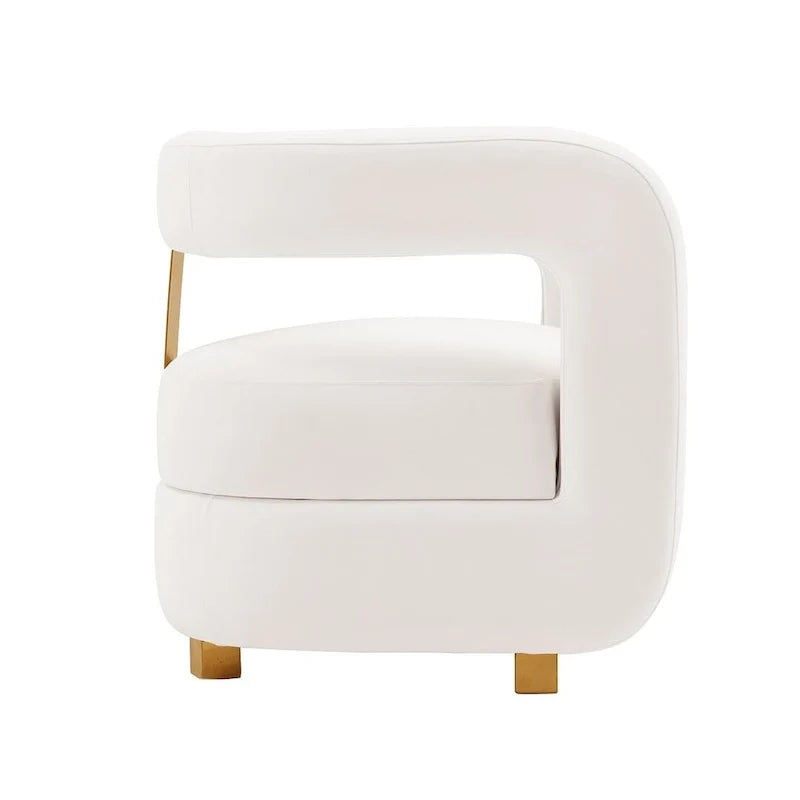 Manhattan Comfort Modern Amirah Velvet Accent Chair Set of 2