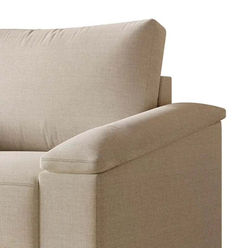 CraftPorch Simple Style Linen Upholstered Arm Chair