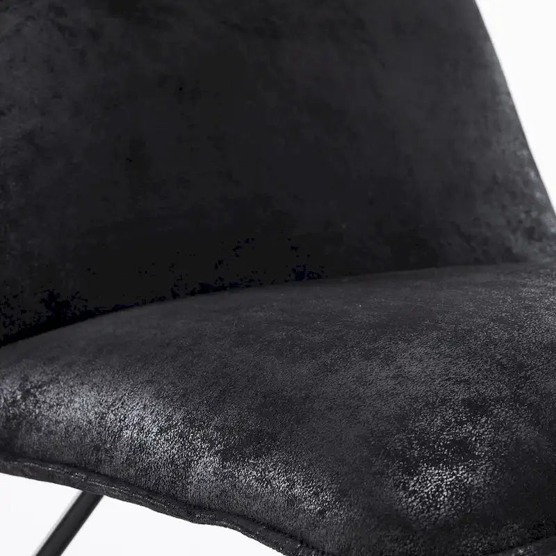 Fauteuil d'appoint en similicuir du milieu du siècle avec dossier réglable, lot de 2 - 31,5 H x 22,2 L x 23,6 P