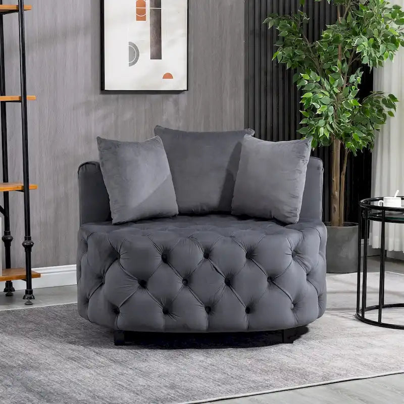 Fauteuil d'appoint / Fauteuil classique en tonneau pour le salon / Fauteuil de loisirs moderne