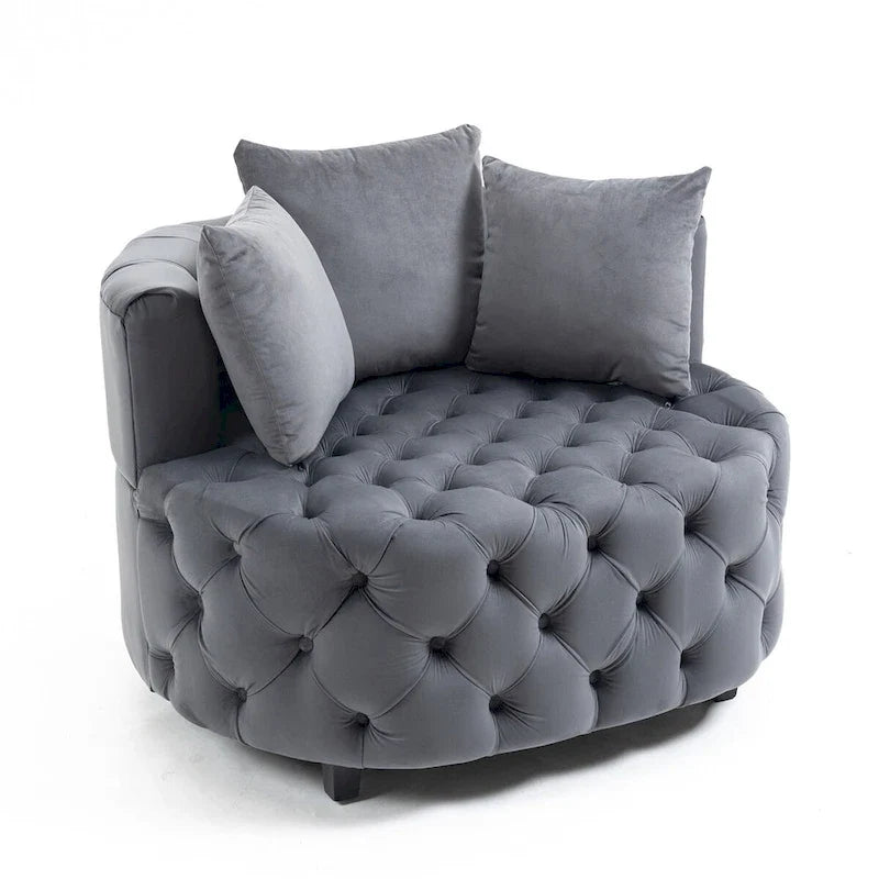 Fauteuil d'appoint / Fauteuil classique en tonneau pour le salon / Fauteuil de loisirs moderne