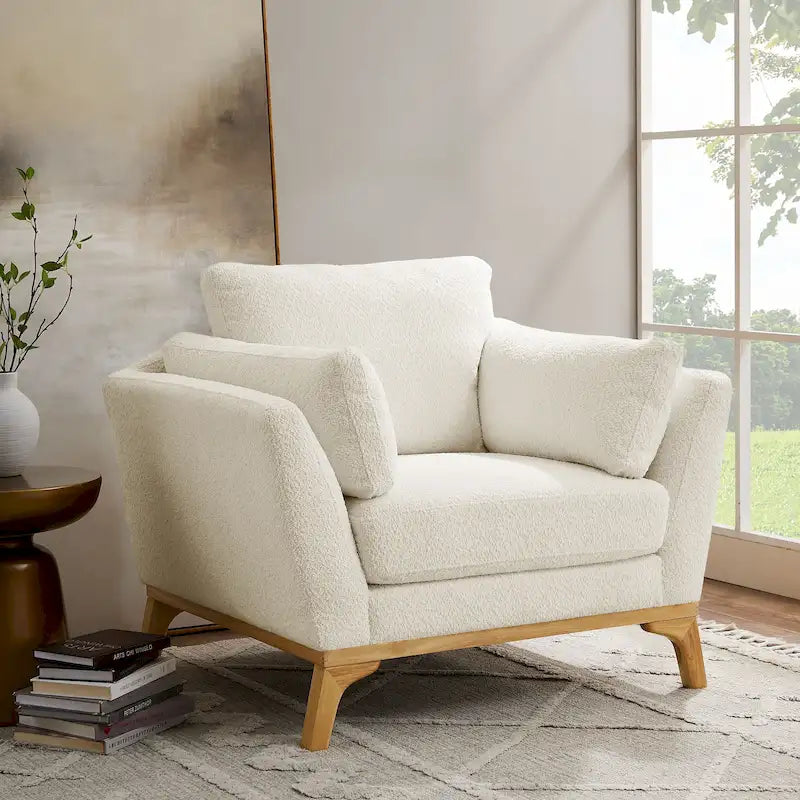 Fauteuil d'appoint moderne à accoudoirs évasés VANOMi 41.7