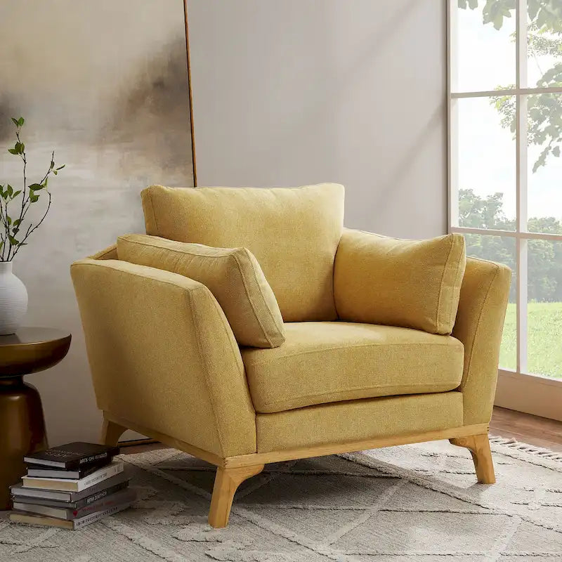 VANOMi 41.7 Modern Flared Arm Accent Chair