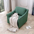 Swivel Linen Blend Modern Soft Velvet Material Ergonomics Accent Chair
