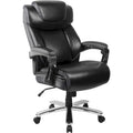 Fauteuil de direction noir en similicuir HERCULES Big & Tall de la série LeatherSoft