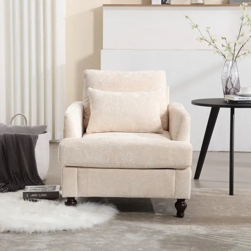 Modern Accent Chair Lounge Chair,Wood Frame Armchair