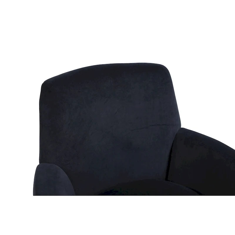 Velvet Swivel Barrel Chair, Swivel Accent Chairs Armchair, Reading Chairs, Round Barrel Chairs with Gold Stainless Steel Base