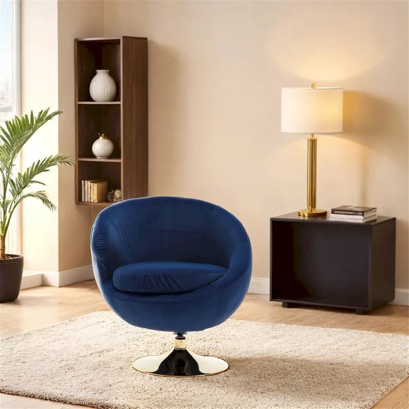 Fauteuils d'appoint pivotants à 360° en forme de tonneau, Fauteuils ronds