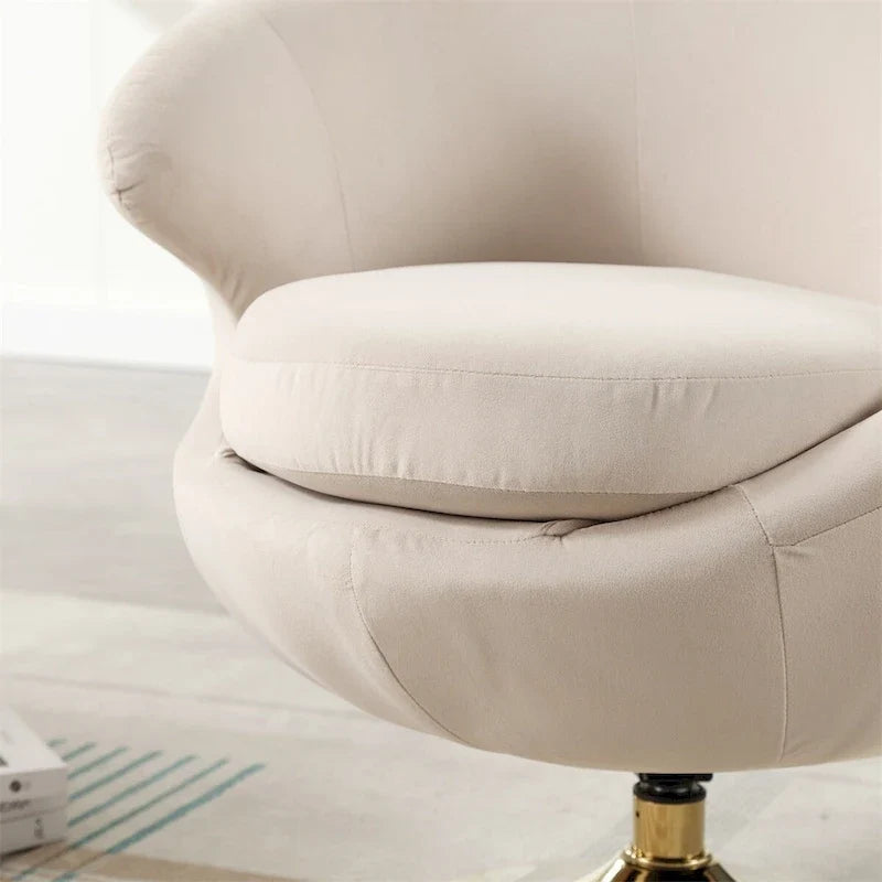 Fauteuils d'appoint pivotants à 360° en forme de tonneau, Fauteuils ronds