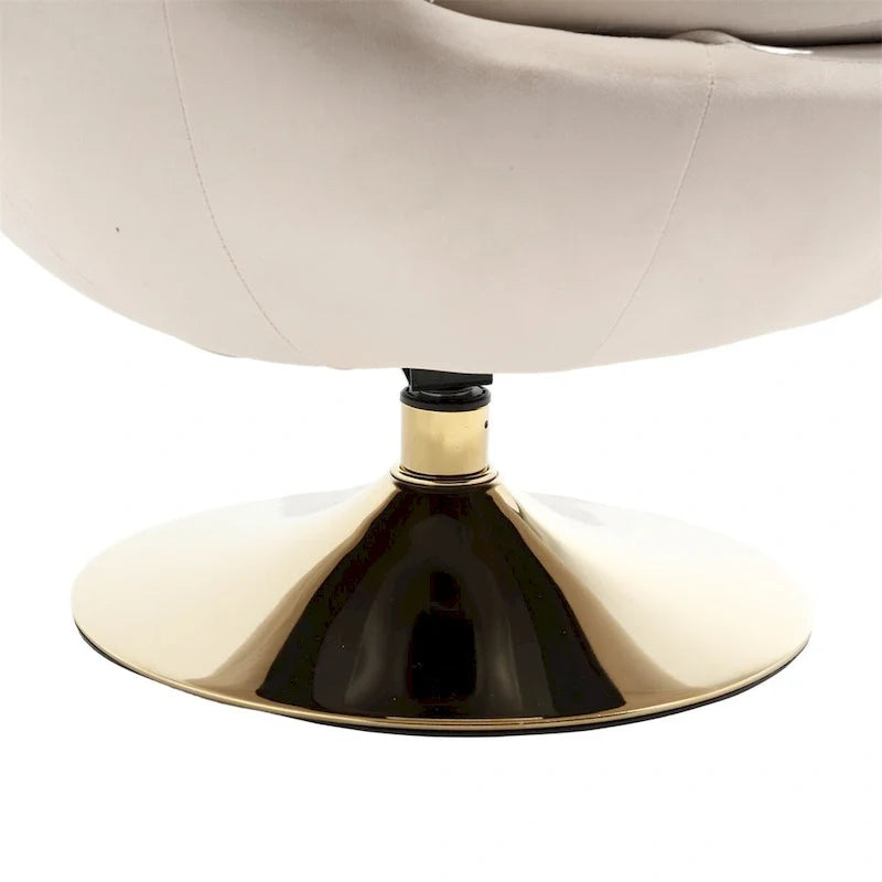 Fauteuils d'appoint pivotants à 360° en forme de tonneau, Fauteuils ronds
