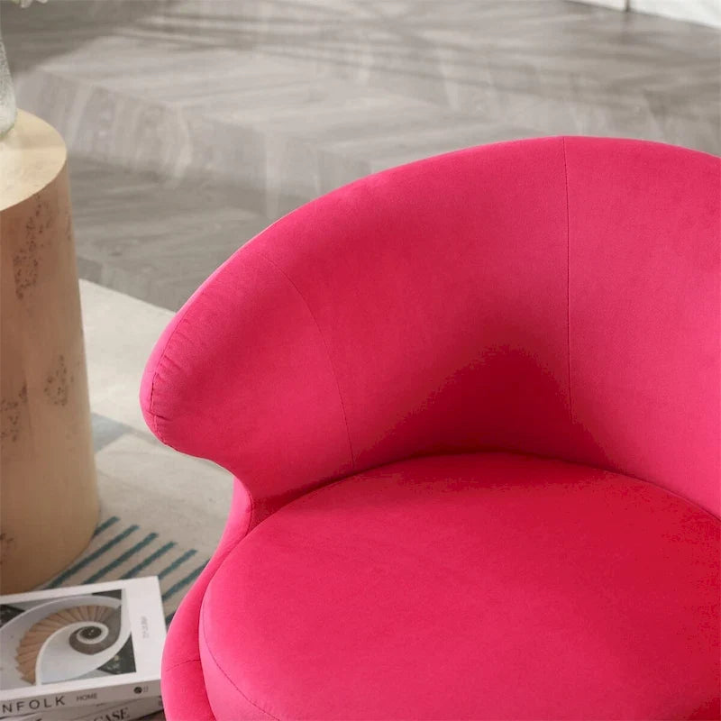 Fauteuils d'appoint pivotants à 360° en forme de tonneau, Fauteuils ronds