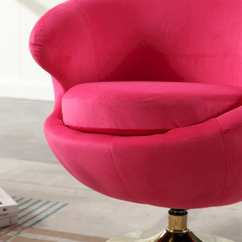 Fauteuils d'appoint pivotants à 360° en forme de tonneau, Fauteuils ronds