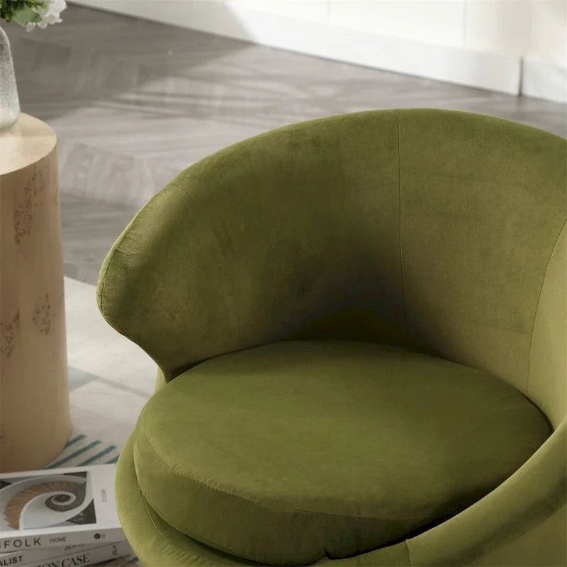 Fauteuils d'appoint pivotants à 360° en forme de tonneau, Fauteuils ronds