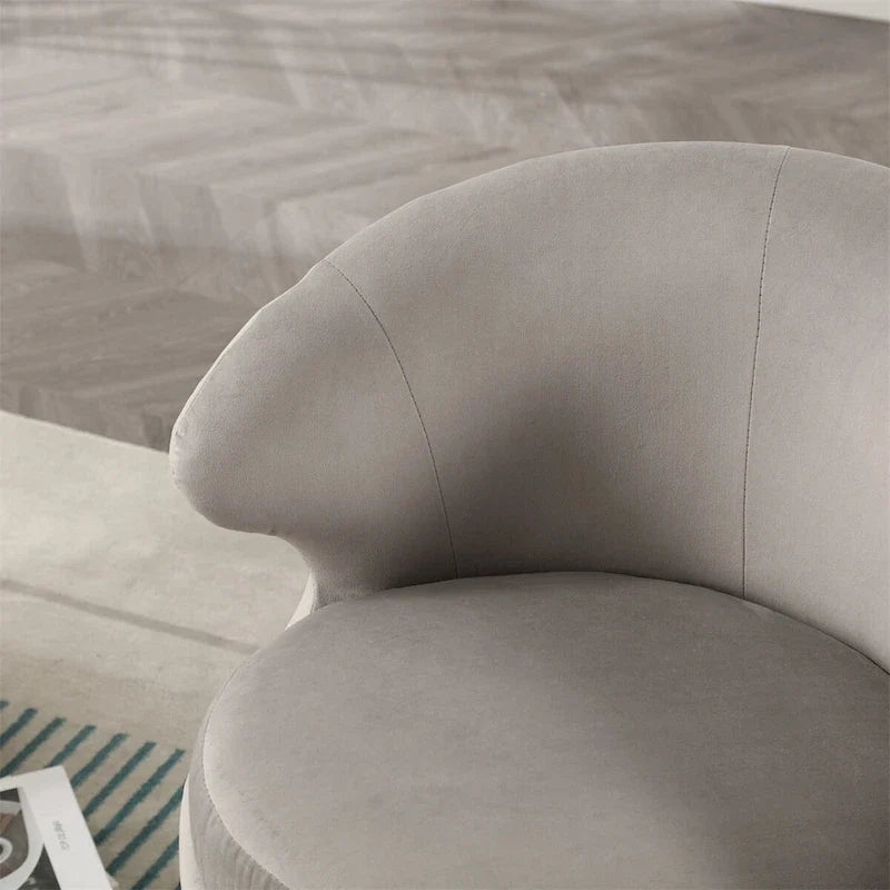 Fauteuils d'appoint pivotants à 360° en forme de tonneau, Fauteuils ronds