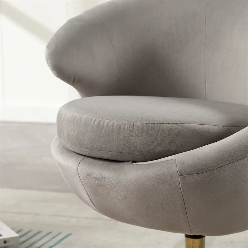 Fauteuils d'appoint pivotants à 360° en forme de tonneau, Fauteuils ronds