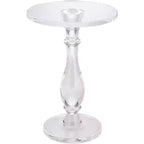 Studio 55D Rosaline 13 1/4 Wide Clear Acrylic Pedestal Side Table