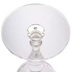 Tavolino Pedestal in Acrilico Trasparente 13.25'' L