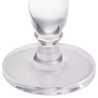 Tavolino Pedestal in Acrilico Trasparente 13.25'' L