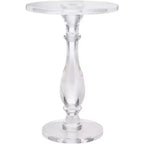 Tavolino Pedestal in Acrilico Trasparente 13.25'' L