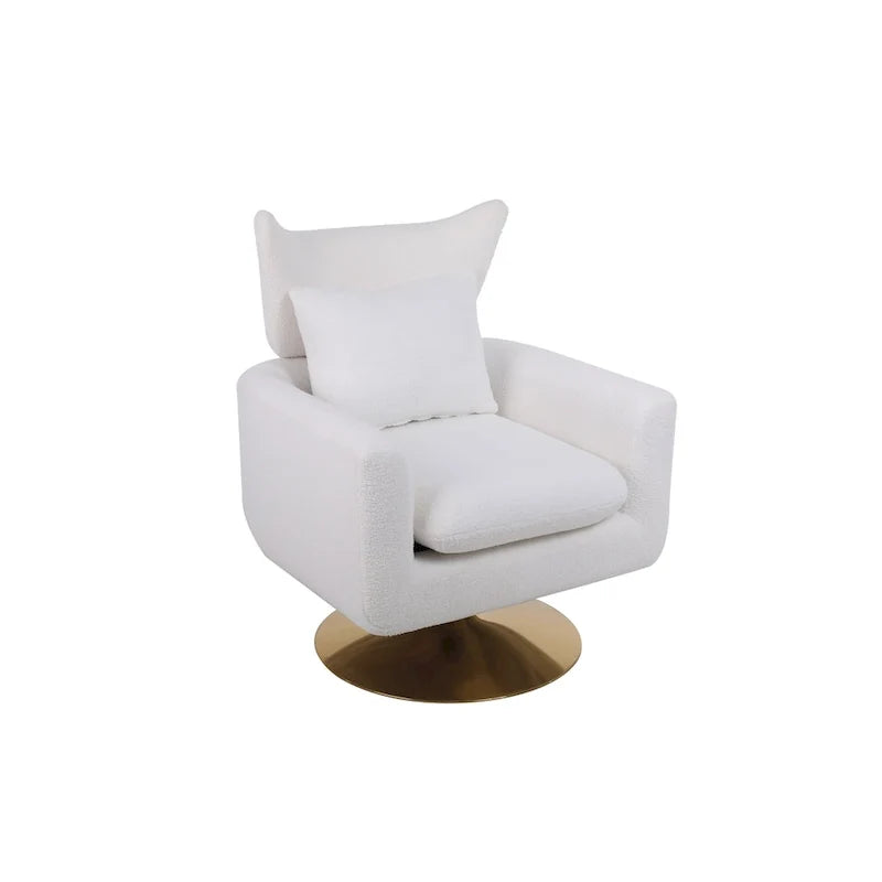 Mid-Century 360-degree Swivel Accent Chair