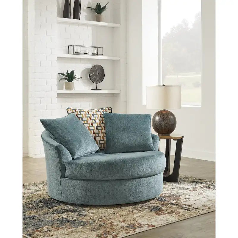 Signature Design by Ashley Laylabrook Oversized Swivel Accent Chair - 56 W x 55 D x 35 H