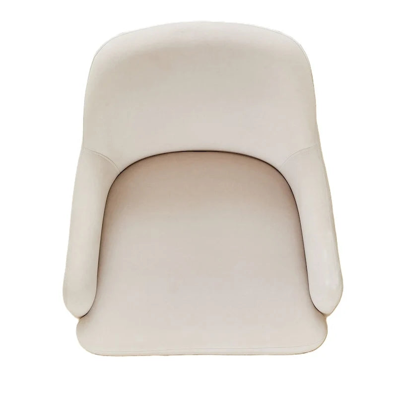 Fauteuil d'appoint d'intérieur en velours du milieu du siècle avec accoudoirs inclinés