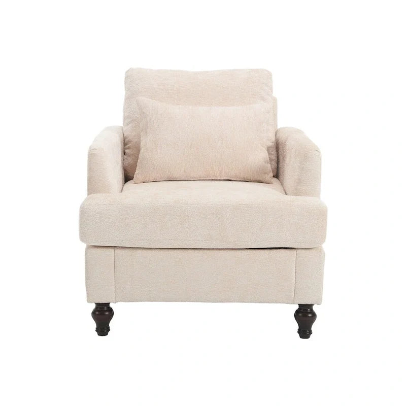 Wooden Frame Armchair, Modern Accent Chair Lounge Chair