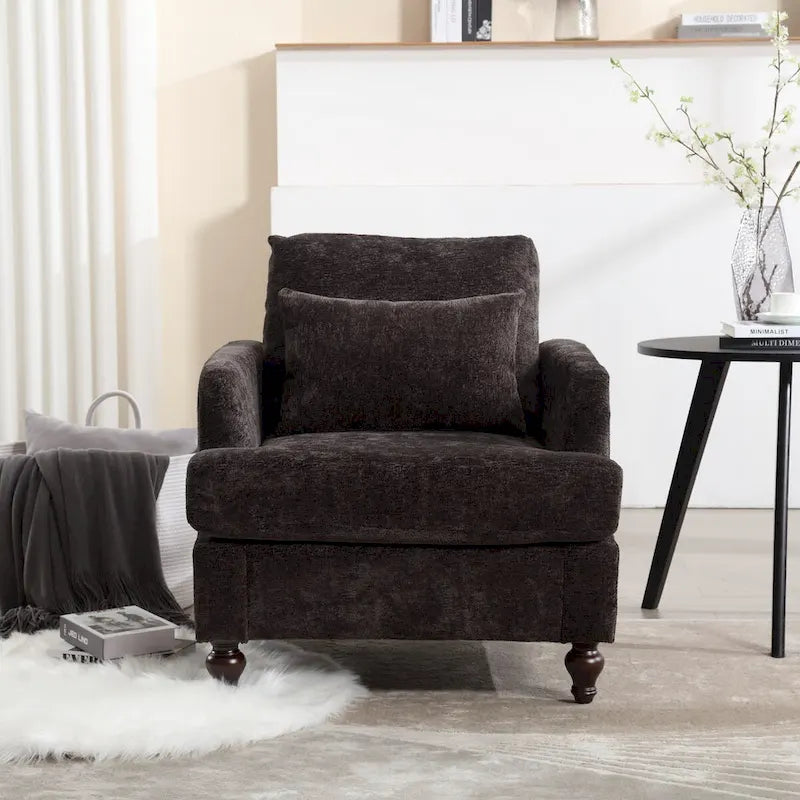Wooden Frame Armchair, Modern Accent Chair Lounge Chair